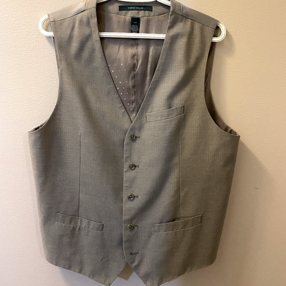 Perry Ellis suit vest